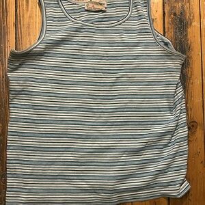 Striped Blue and White Tank Top